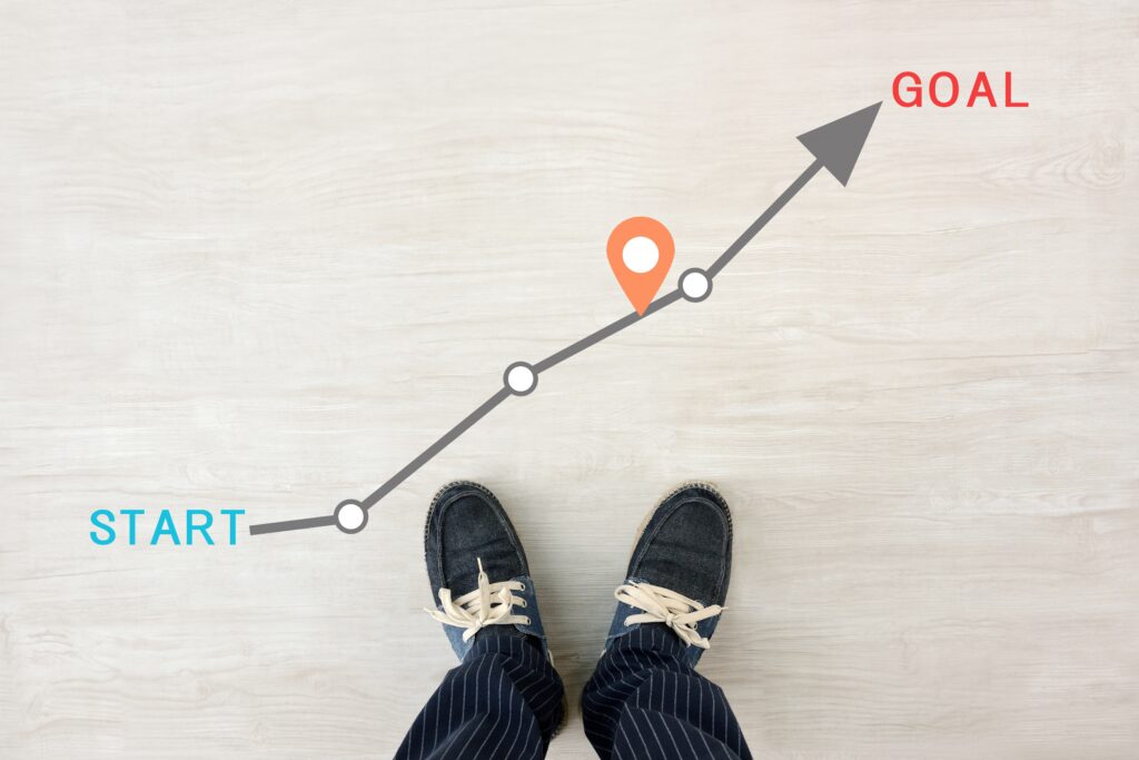 illustration of an employee's career map